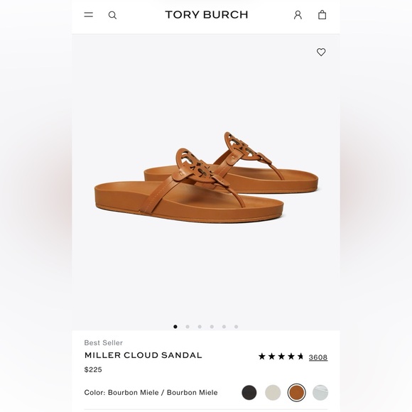 Tory Burch Miller Cloud sandals - size 6.5 - Picture 7 of 7